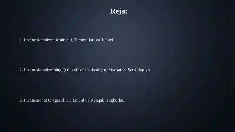 Institutsionalizm 2