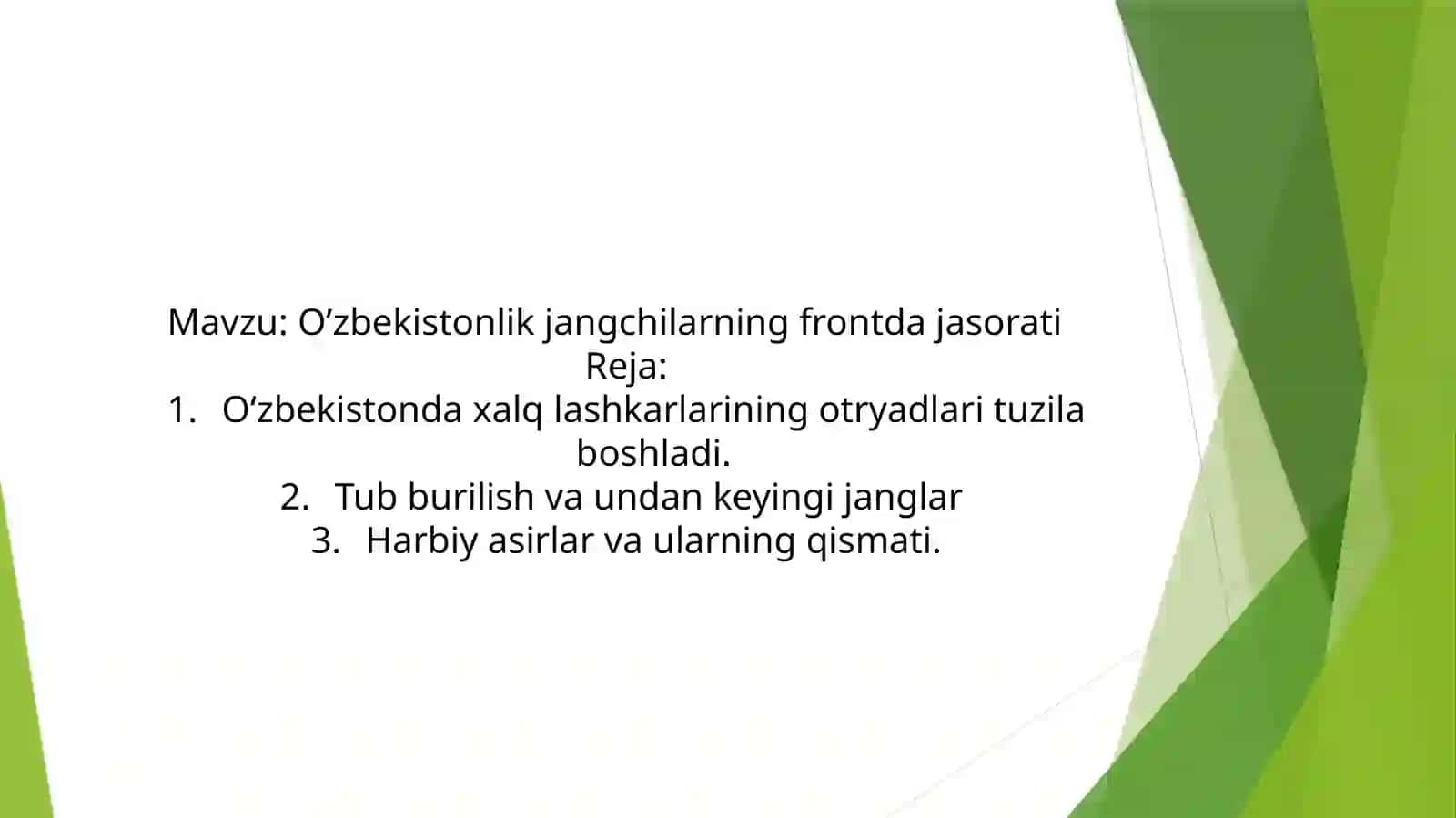 O’zbekistonlik jangchilarning frontdagi soraqi 2