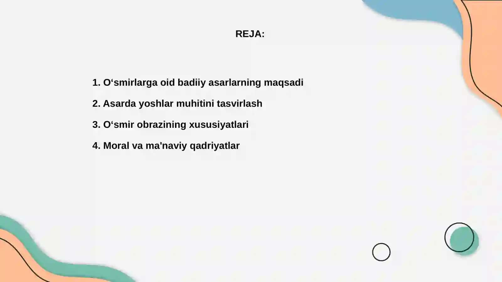 Oʻsmirlarga oid badiiy asarlarga qoʻyilgan talablar 2