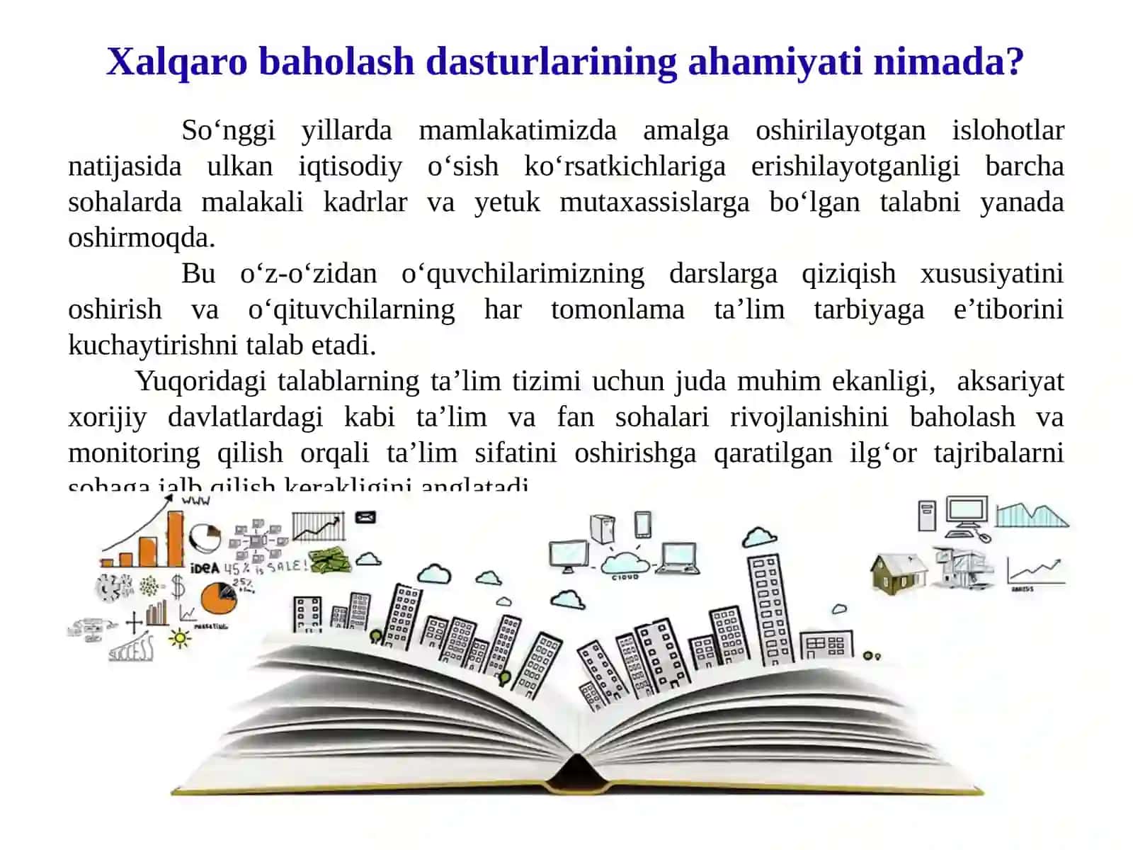 Ta'lim sifatini monitoring qilish va o‘tkazish daxil PISA baholash dasturidan foydalanish 2