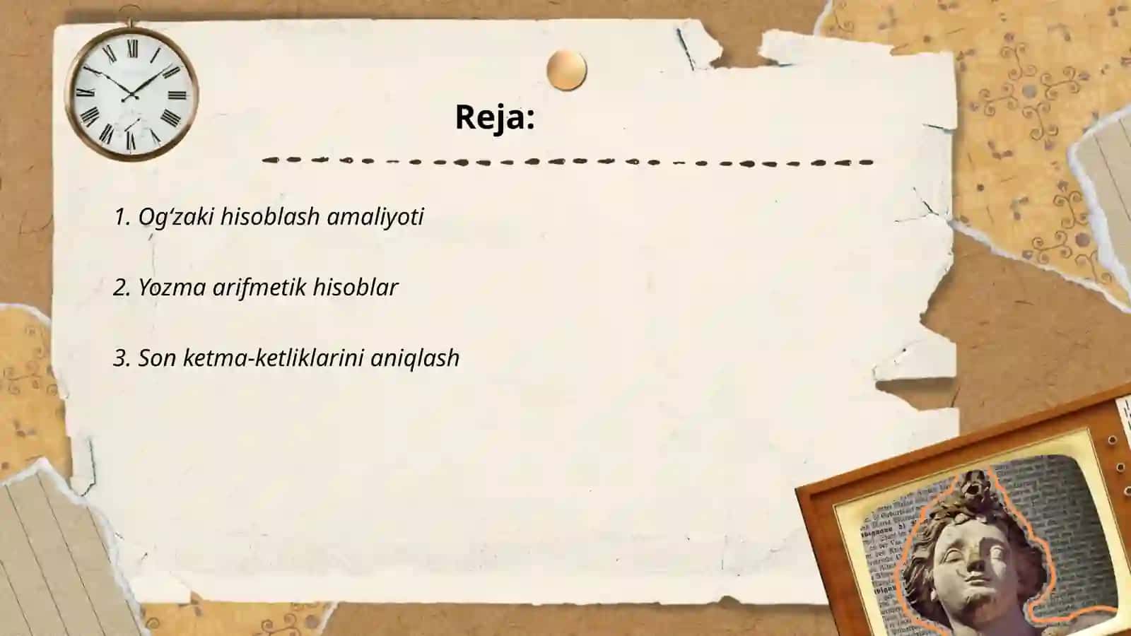 Hisoblash malakalarini tekshirish uchun nazorat ishlari ogʻzaki va yozma hisoblashga doir didaktik (oʻyinlar) topshiriqlar toʻplamini tuzish 2