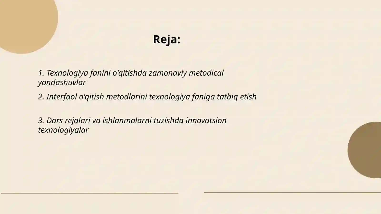 Texnologiya fanini o'qitishda zamonaviy metodical yondashuvlar 2