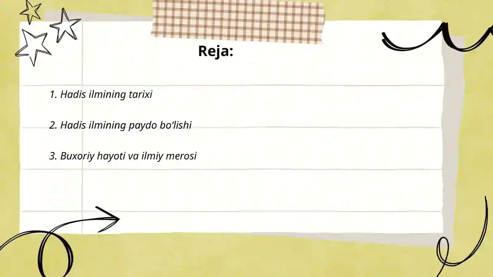Hadis ilmining paydo boʻlishi 2