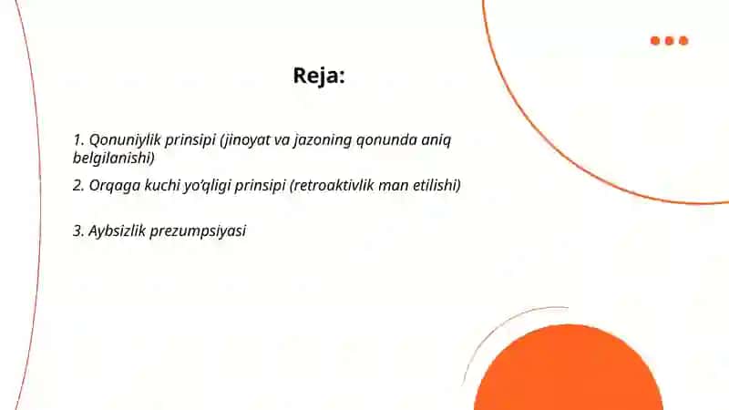 Jinoyat kodeksining prinsiplari 2