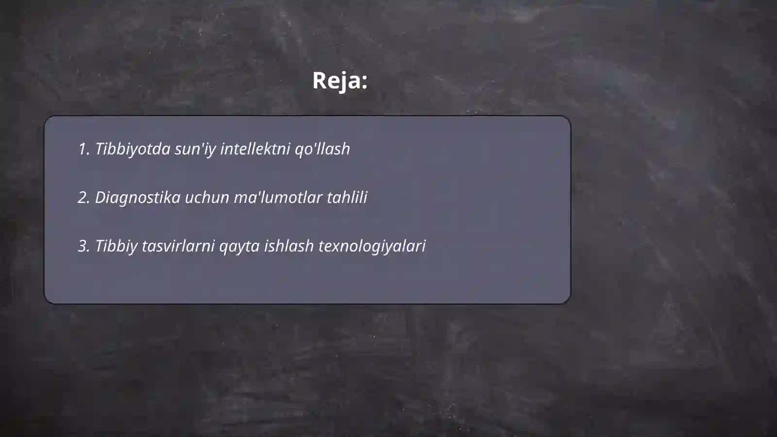 Tibbiyotda ishchi orinlarini avtomatlashtirishda va tibbiy masalalarini yechishda axborot texnologiyalari 2