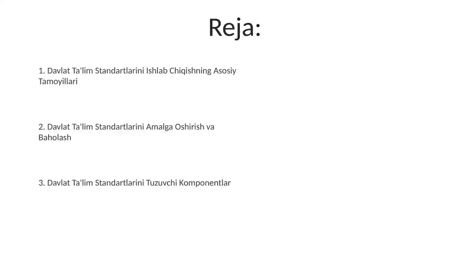 Davlat ta’lim standartlarini ishlab chiqish asoslari 2