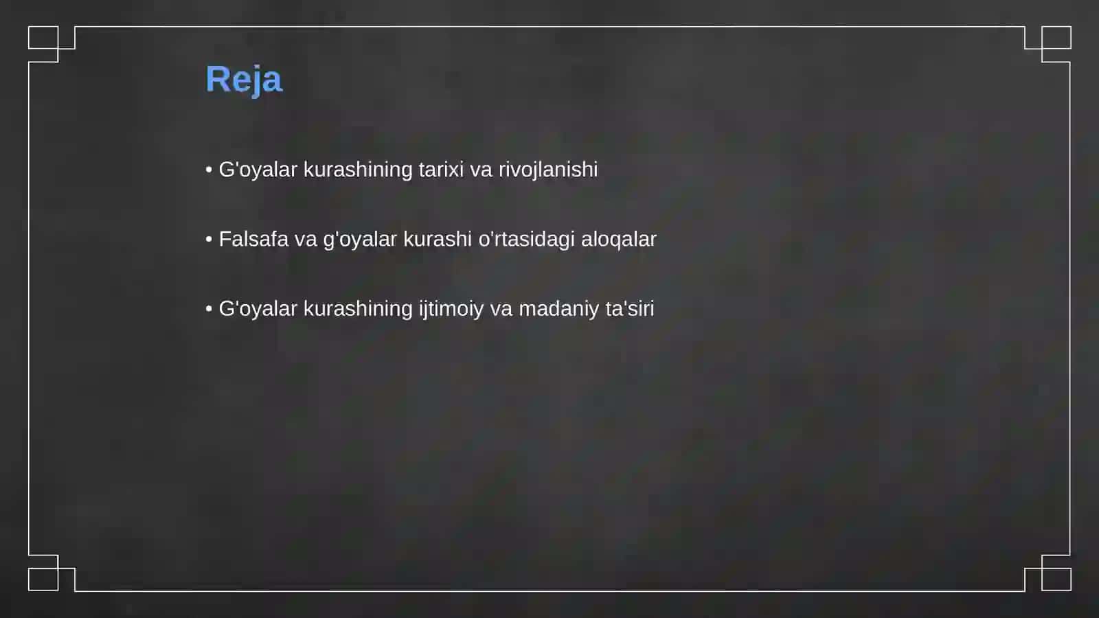 G'oyalar kurashi,falsafa 2