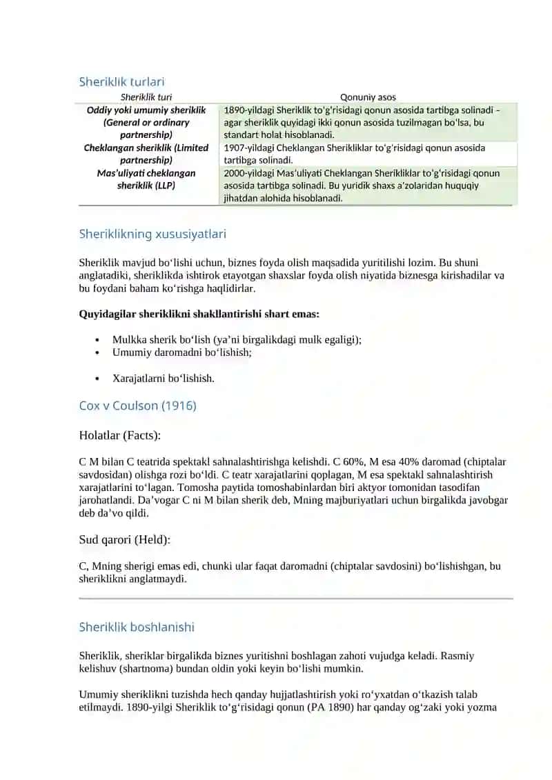 TADBIRKORLIK SUBYEKTLARI TURLARI 2