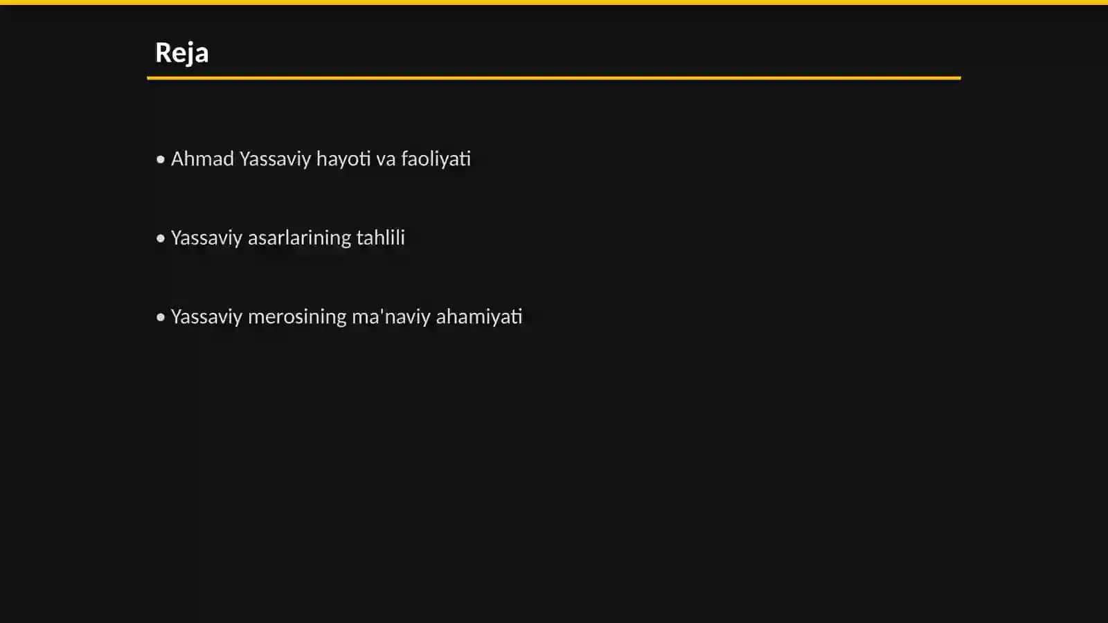 Ahmad Yassaviy ijodiy merosi 2
