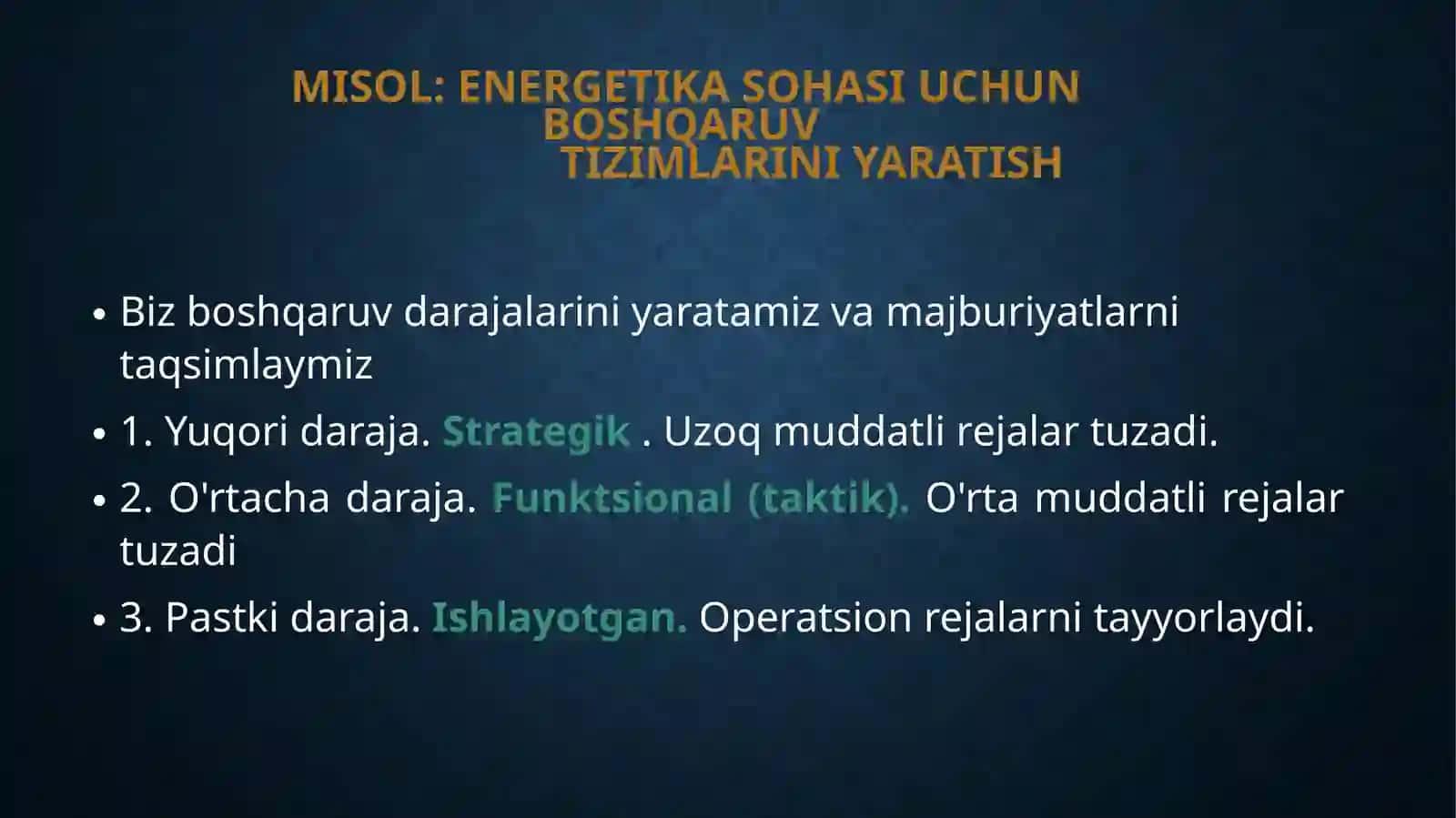 Arxitektura sohasi uchun boshqaruv- axborot tizimi 2