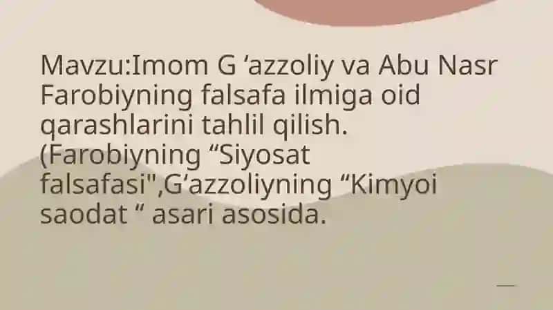Mustaqil ish 2