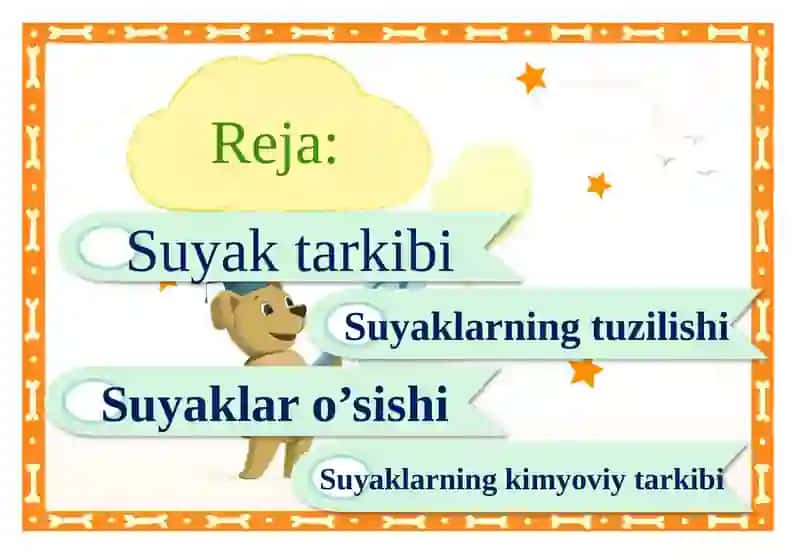 Suyaklarning oʼsishi va roʼyoblanishi 2