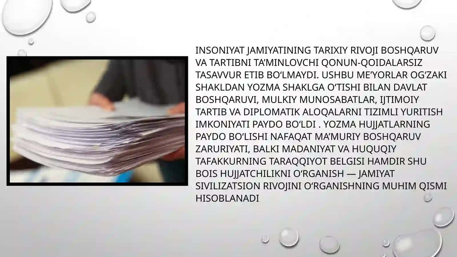 Hujjatchiliktarixivauningtakomillashuvi 2