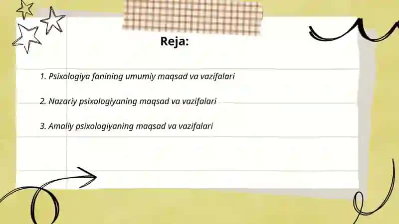 Psixologiya fanining maqsad va vazifalari 2