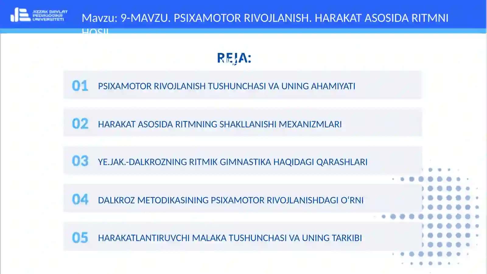 PSIXAMOTOR RIVOJLANISH TUSHUNCHASI VA UNING AHAMIYATI 2