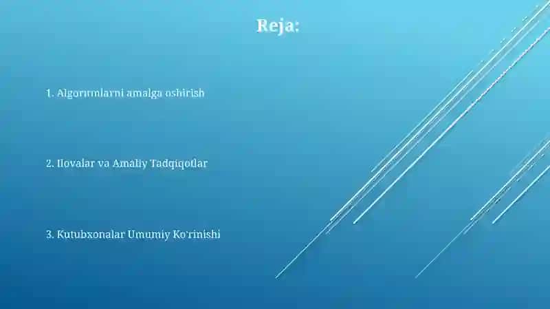 Sonli hisoblash funksiyalari kutubxonasi 2