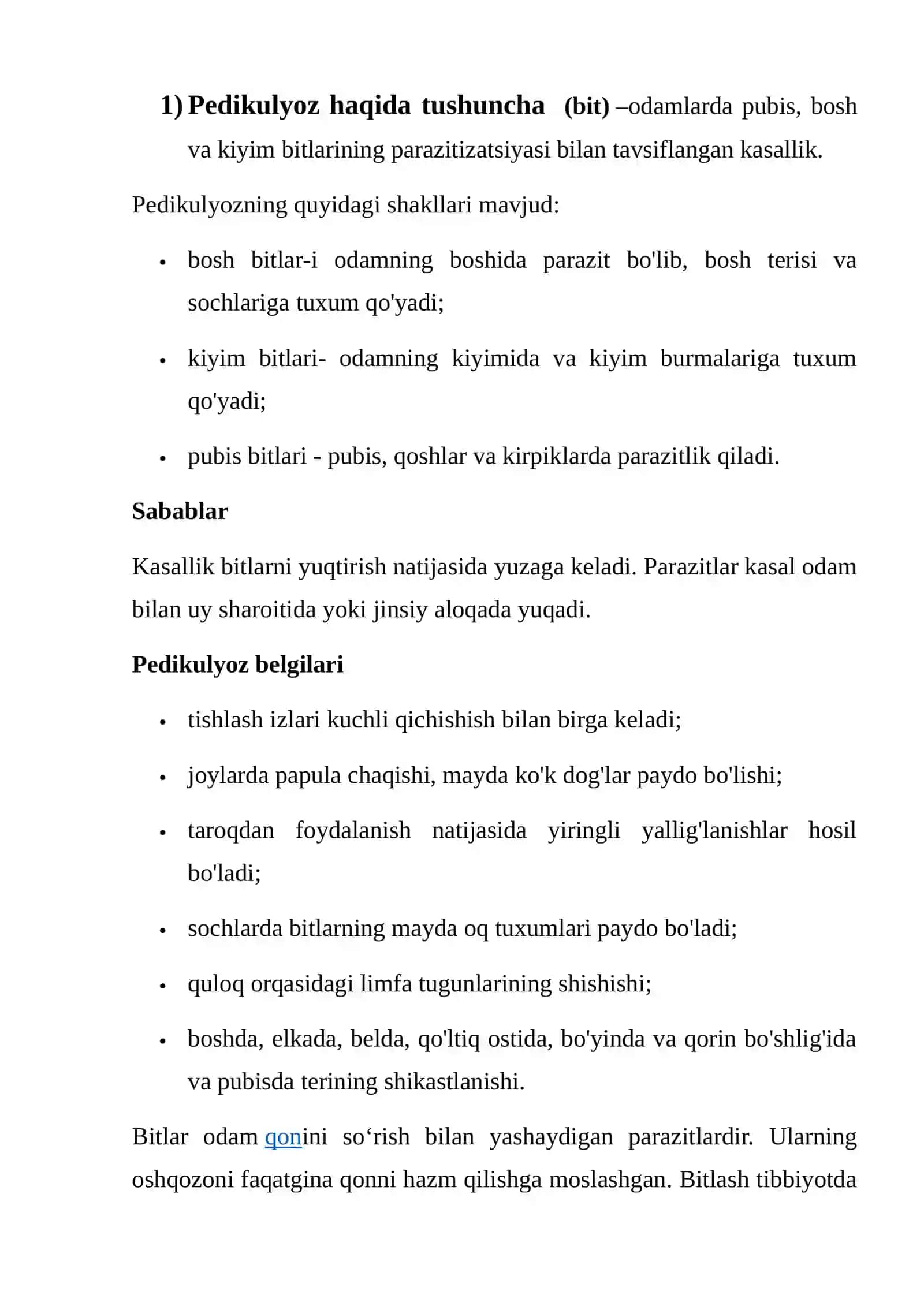 Pedikulyoz haqida tushuncha 2