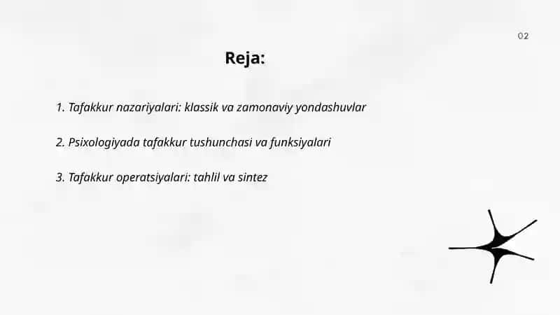 Tafakkur borasida psixologik nazariyalar 2