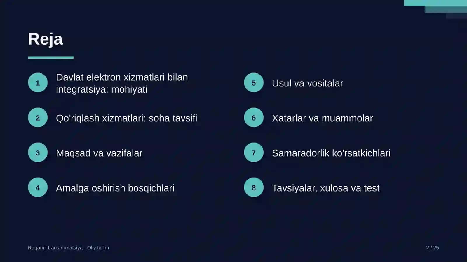 qo'riqlash xizmatlarida davlat elektron xizmatlari bilan integratsiyalashuv 8319 2