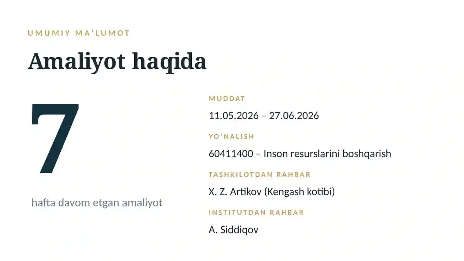 [Inson resurslarini boshqarish boʻyicha amaliyot] 2