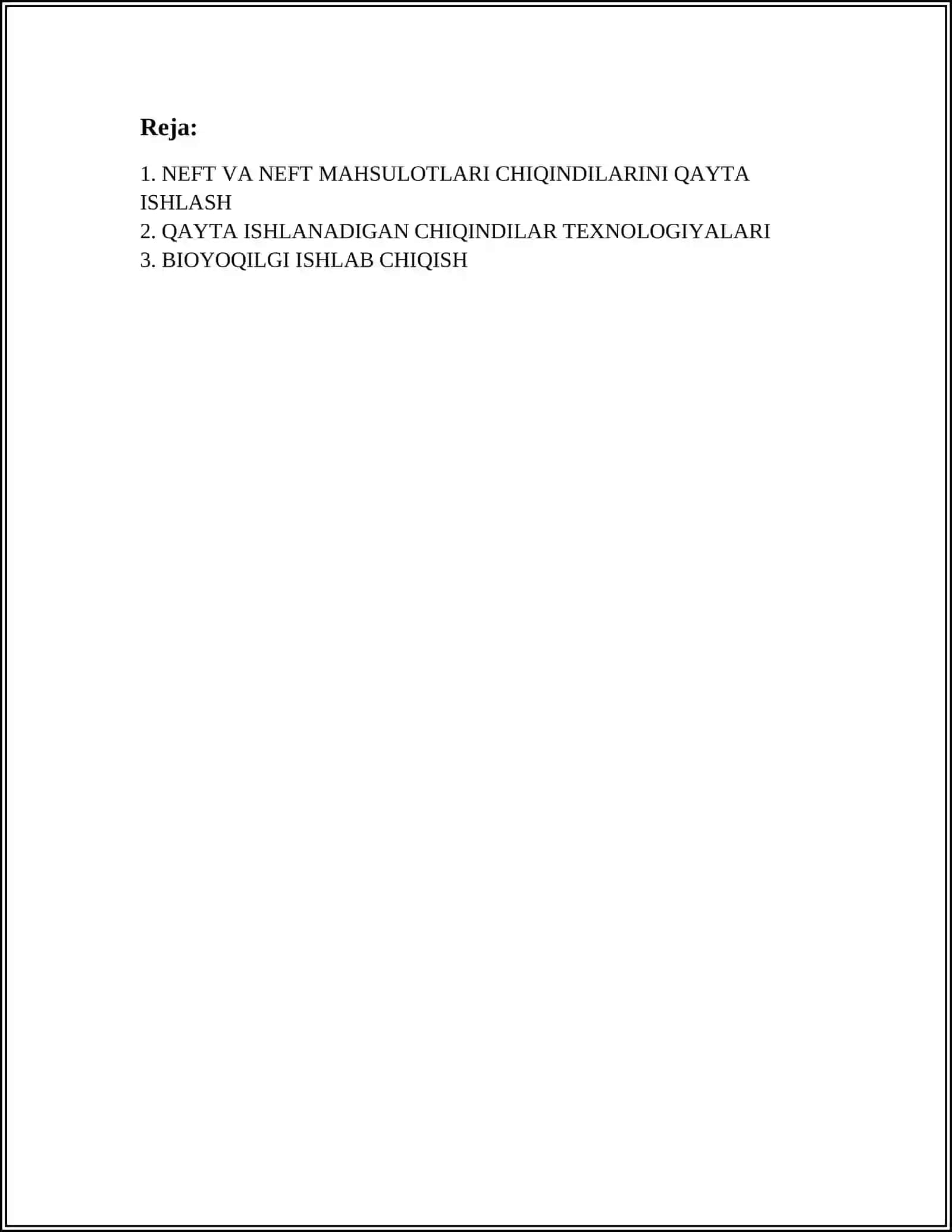 NEFT VA NEFT MAHSULOTLARI CHIQINDILARI ASOSIDAGISINTEZLAR 2