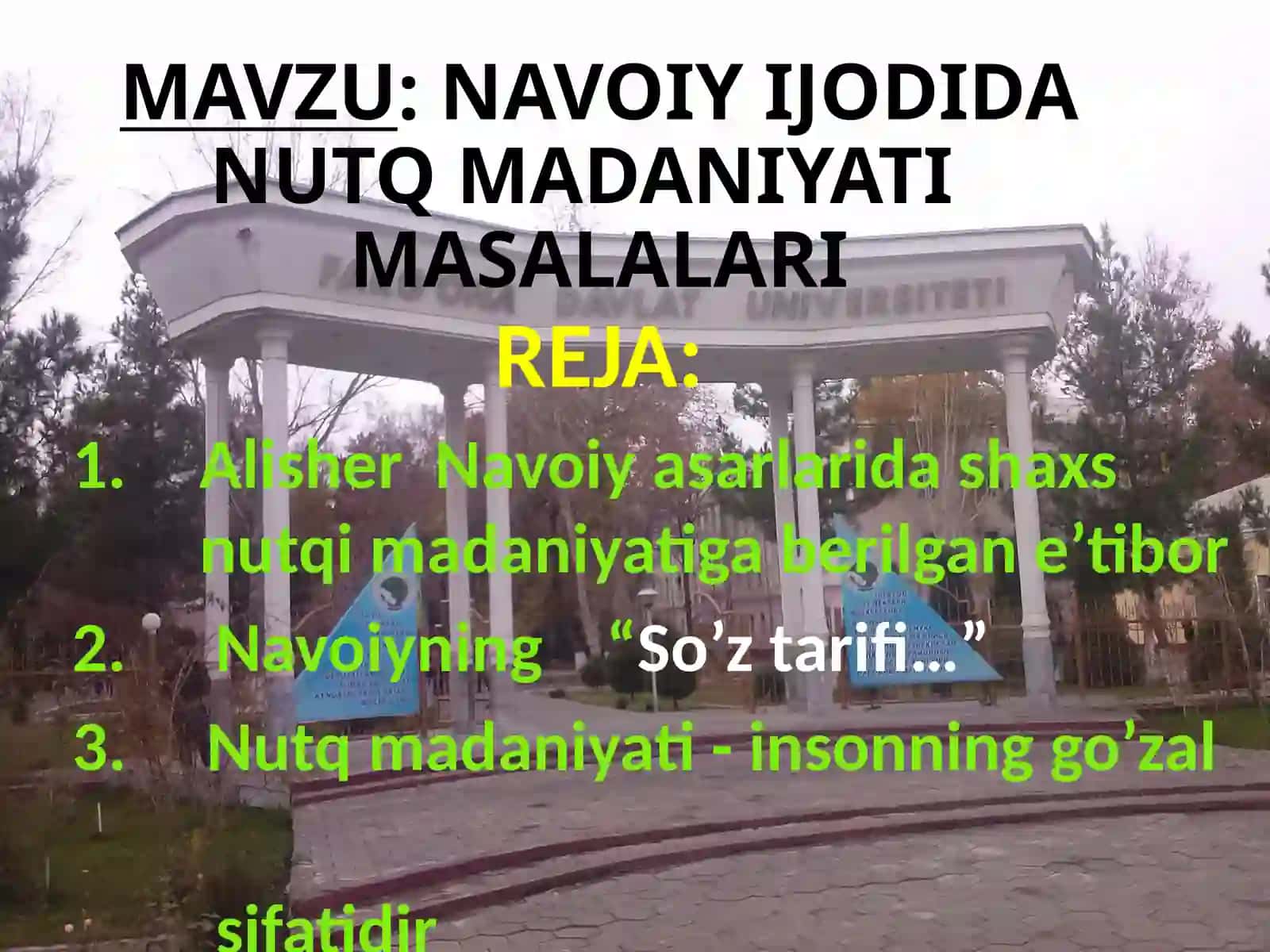 NAVOIY IJODIDA NUTQ MADANIYATIMASALALARIREJA 2