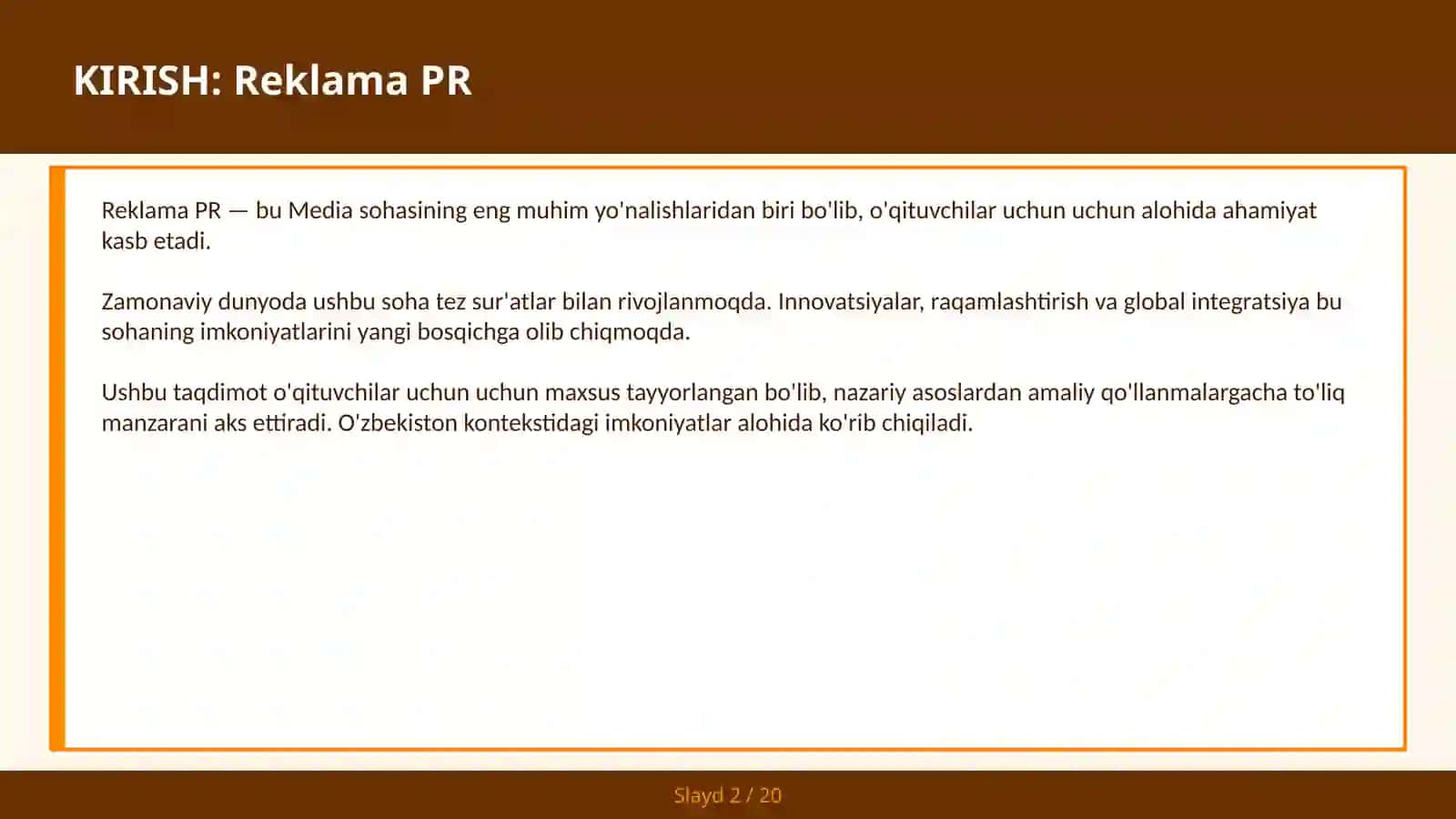 Reklama PR 2