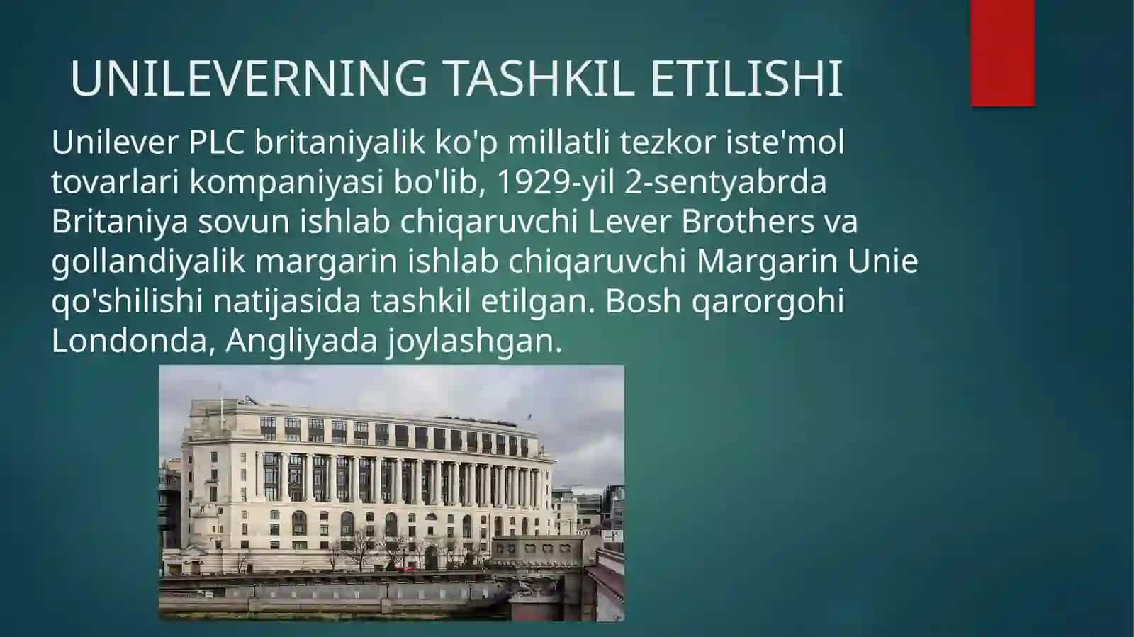 UNILEVER KOMPANIYASI 2