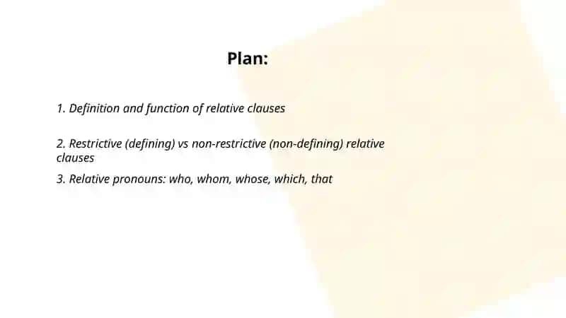 Relative clauses 2