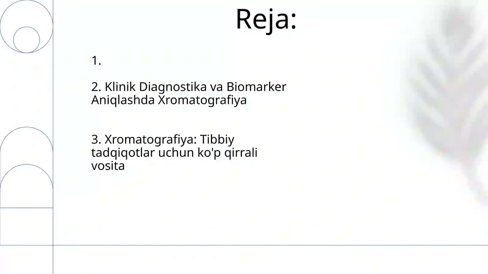 Xromatografiyaning tibbiy izlanishlardagi imkoniyatlari 2