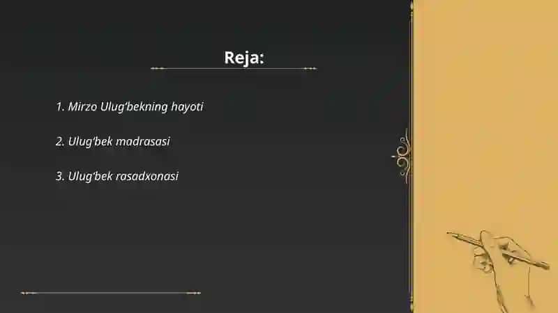 Ulugʻbekning hayoti 2