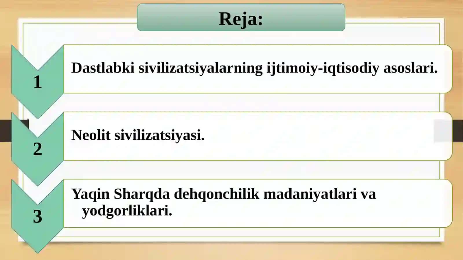 JAHON SIVILIZATSIYALARI TARIXI 2