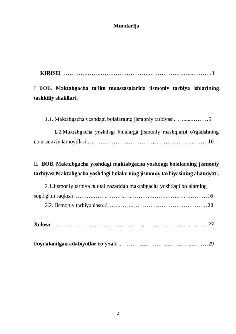 Maktabgacha yoshdagi bolalarning jismoniy faolligini oshirish texnalogiyalari 2