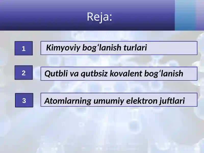 Kimyoviy bog'lanishturlari 2