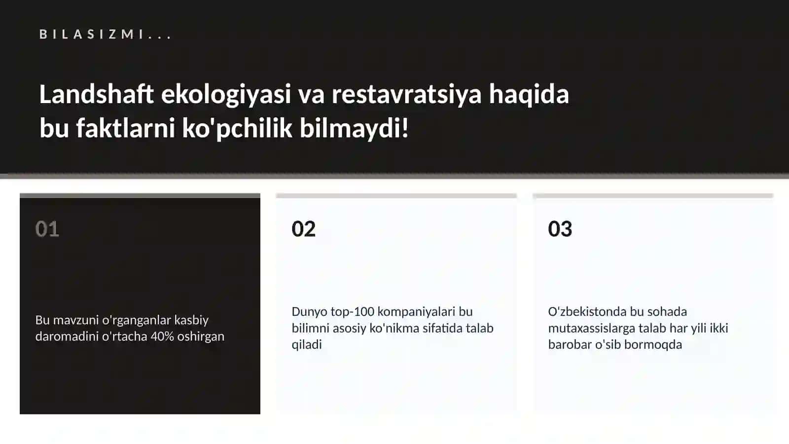 Landshaft ekologiyasi va restavratsiya 2