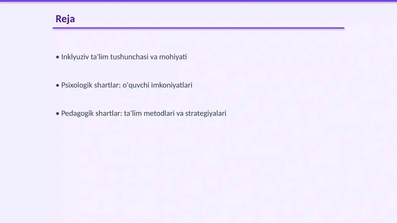 Inklyuziv ta'limning psixologik pedagogik va tashkiliy shartlari 2