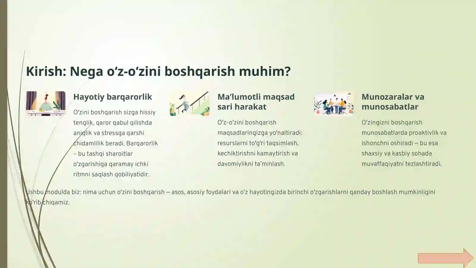Oʻzini Boshqarish 2