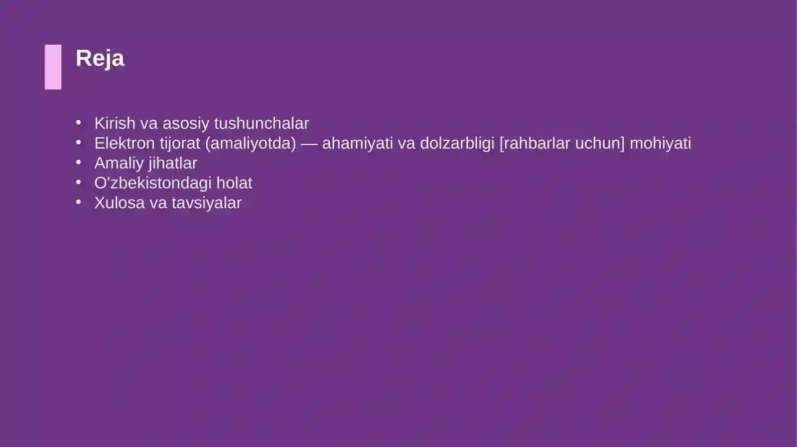 Elektron tijorat (amaliyotda) — ahamiyati va dolzarbligi [rahbarlar uchun] 2