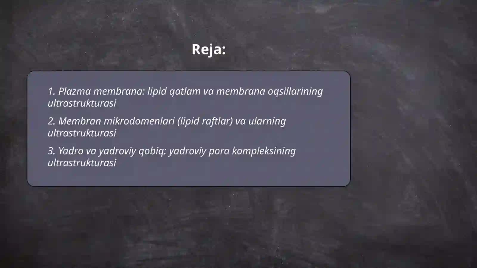 Eukariot hujayralarning ultrastruktura tuzilishi 2
