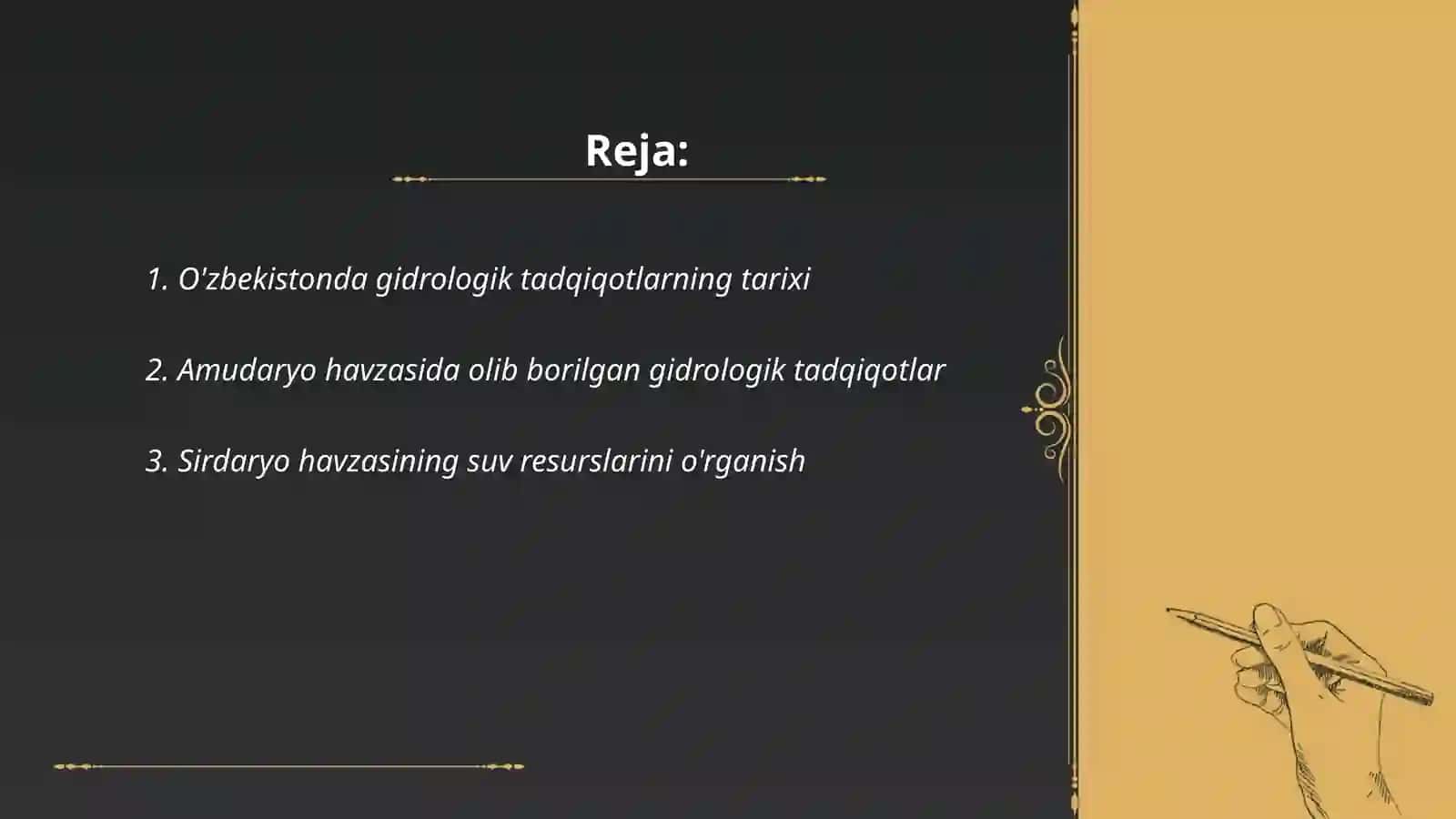 O'zbekistonda gidrologik tadqiqotlar 2