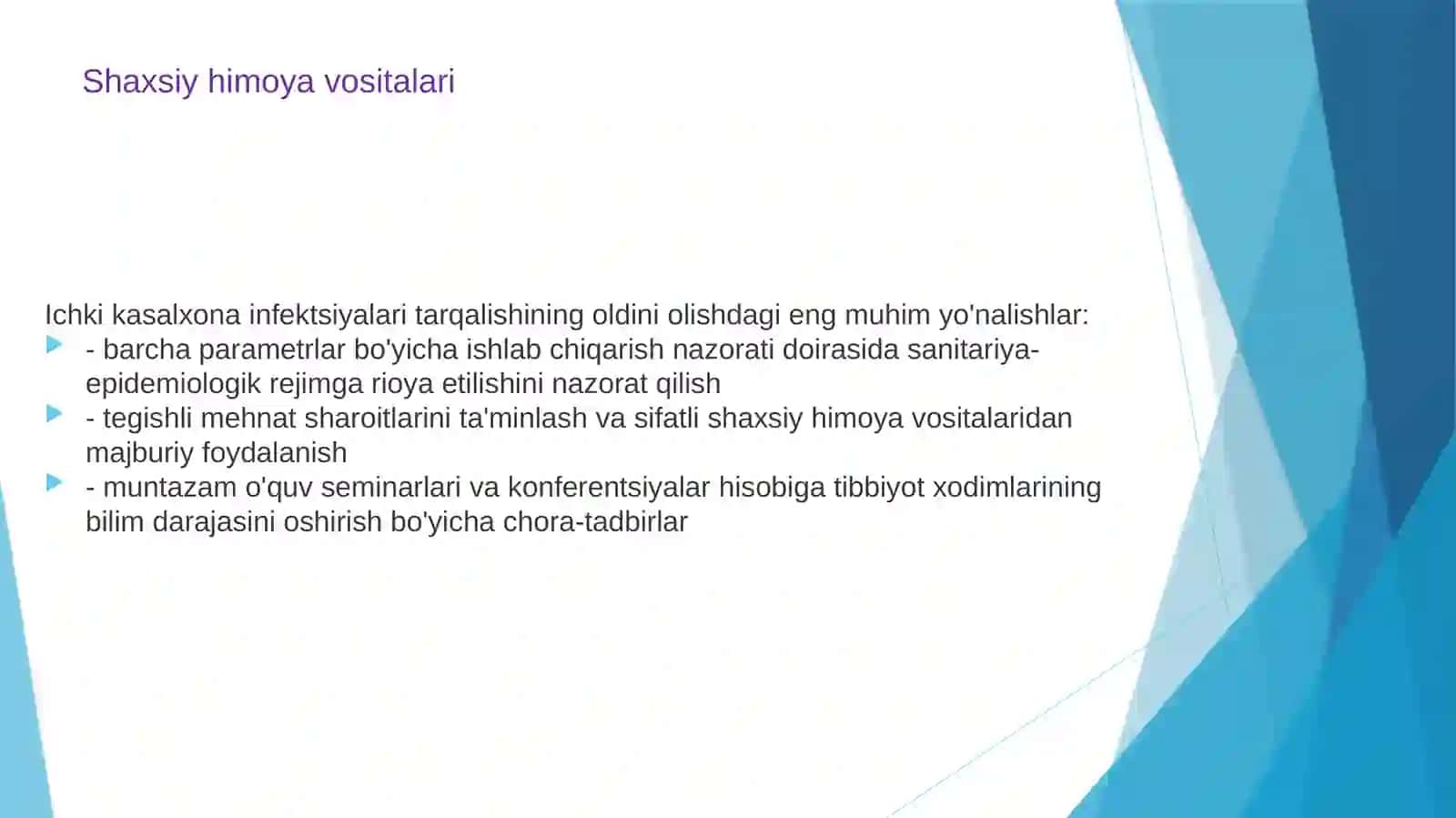 Steril qo'lqoplarni kiyish va ishlatish qoidalari 2