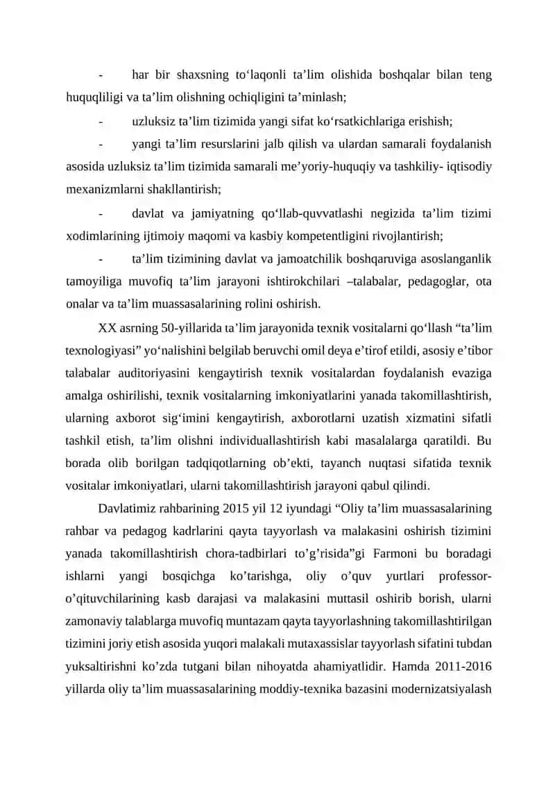 O'zbekiston Respublikasi Ta'lim Tizimini Modernizatsiyalash 2