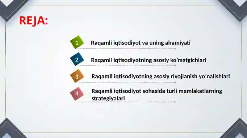 RAQAMLI IQTISODIYOT VA UNING ASOSIY TARKIBIY QISMLARI 2
