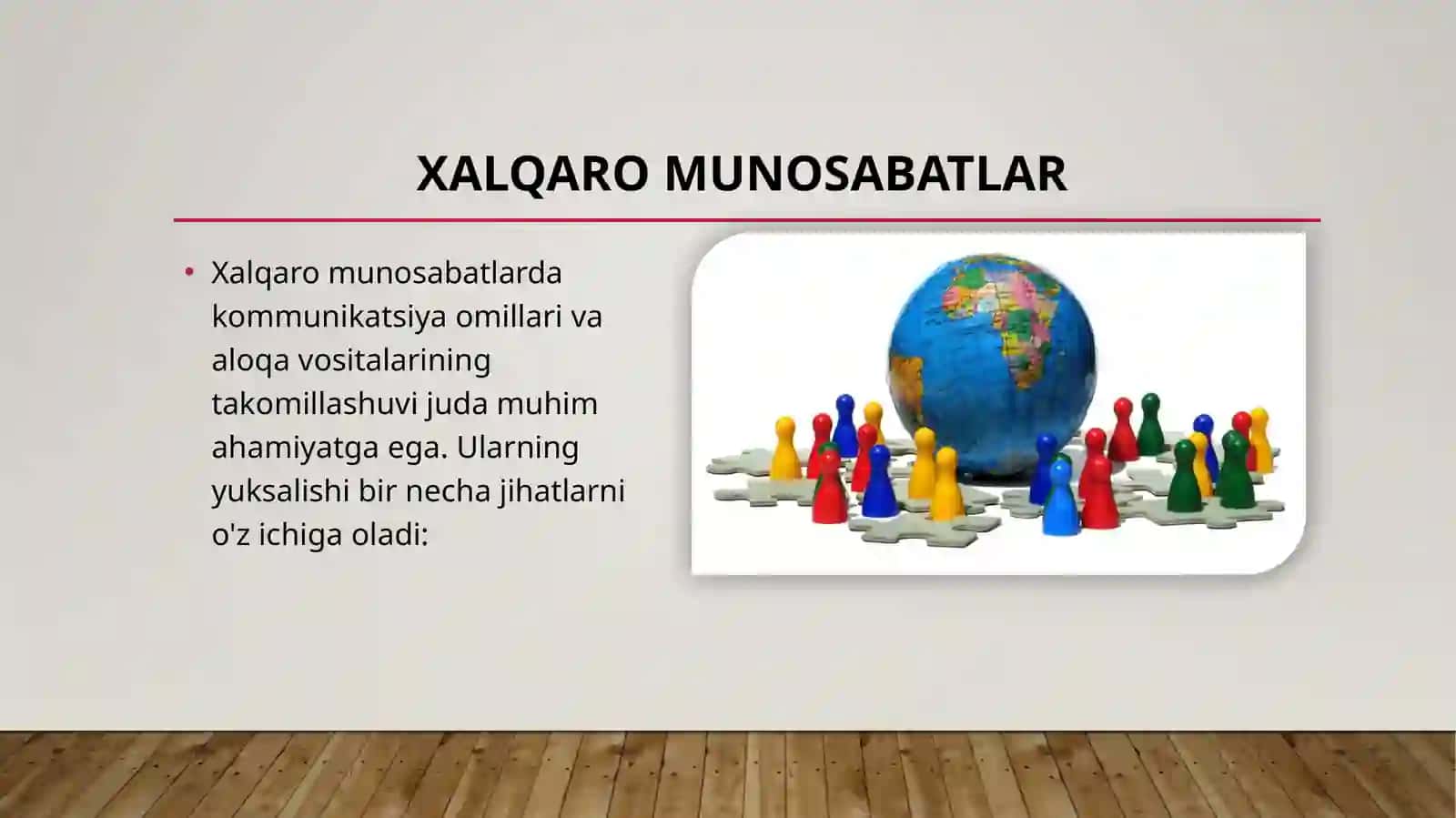 Xalqaro munosabatlarda kommunikatsiya omillarining yuksalishi va aloqa vositalari takomillashuvi 2