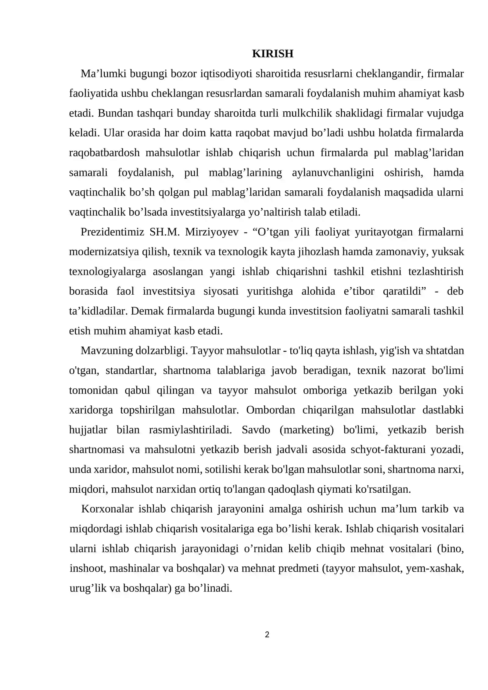 Tayyor Mahsulotlarni Buxgalteriyada va Omborda Hisobga Olish 2