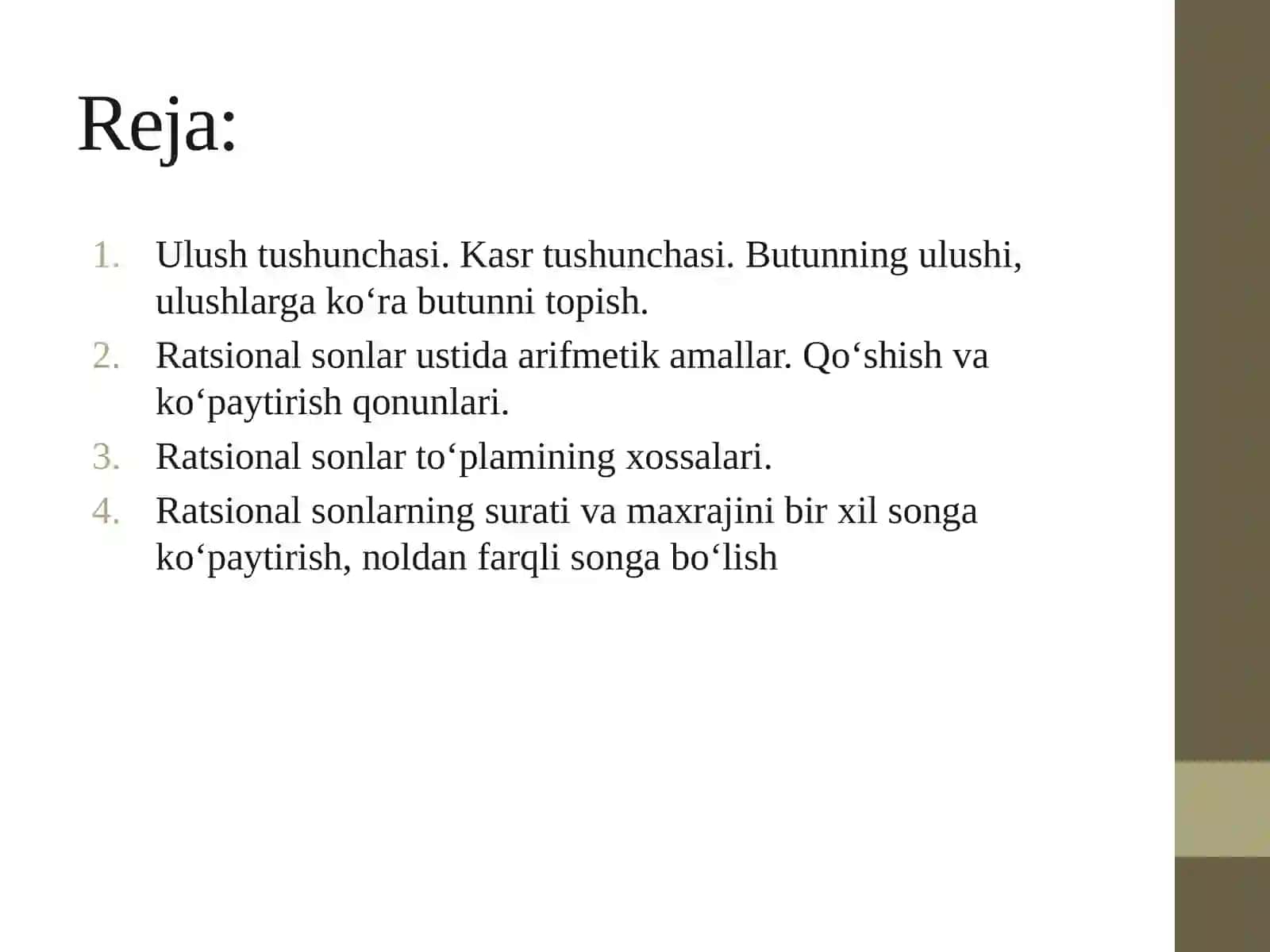 Ratsional Sonlar 2
