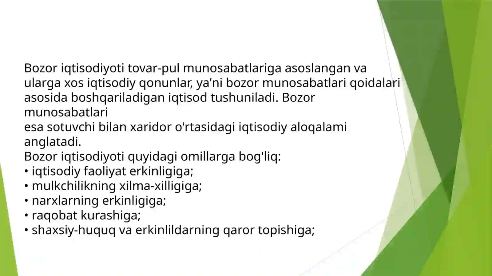 Moliya bozorining mazmuni, iqtisodiyotdagi ahamiyati va o'mi 2