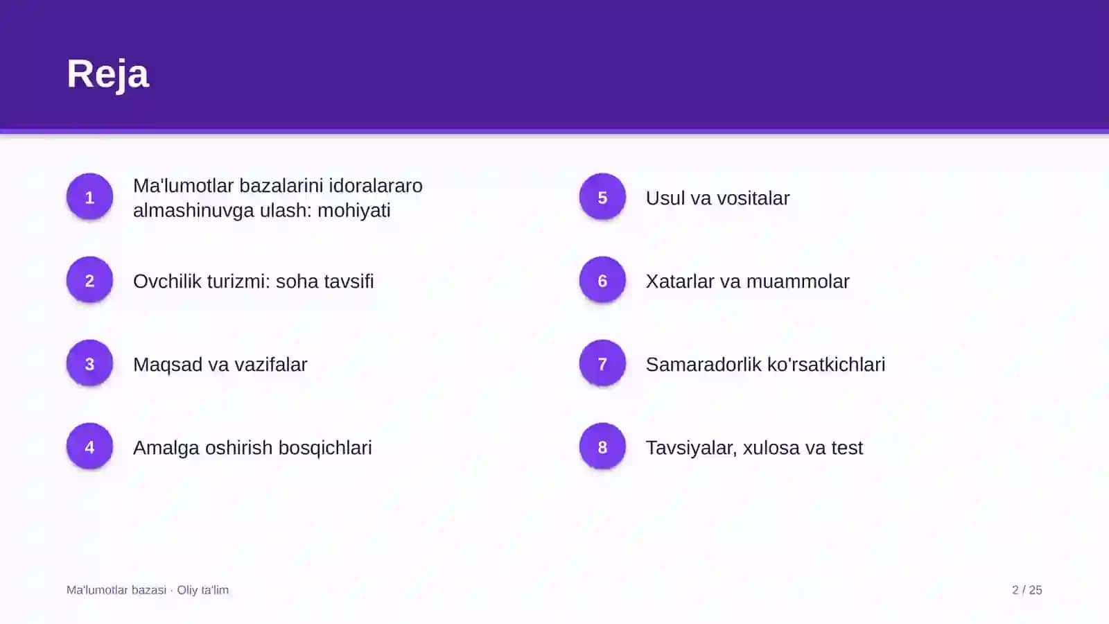 ovchilik turizmida ma'lumotlar bazalarini idoralararo almashinuvga ulash 4708 2