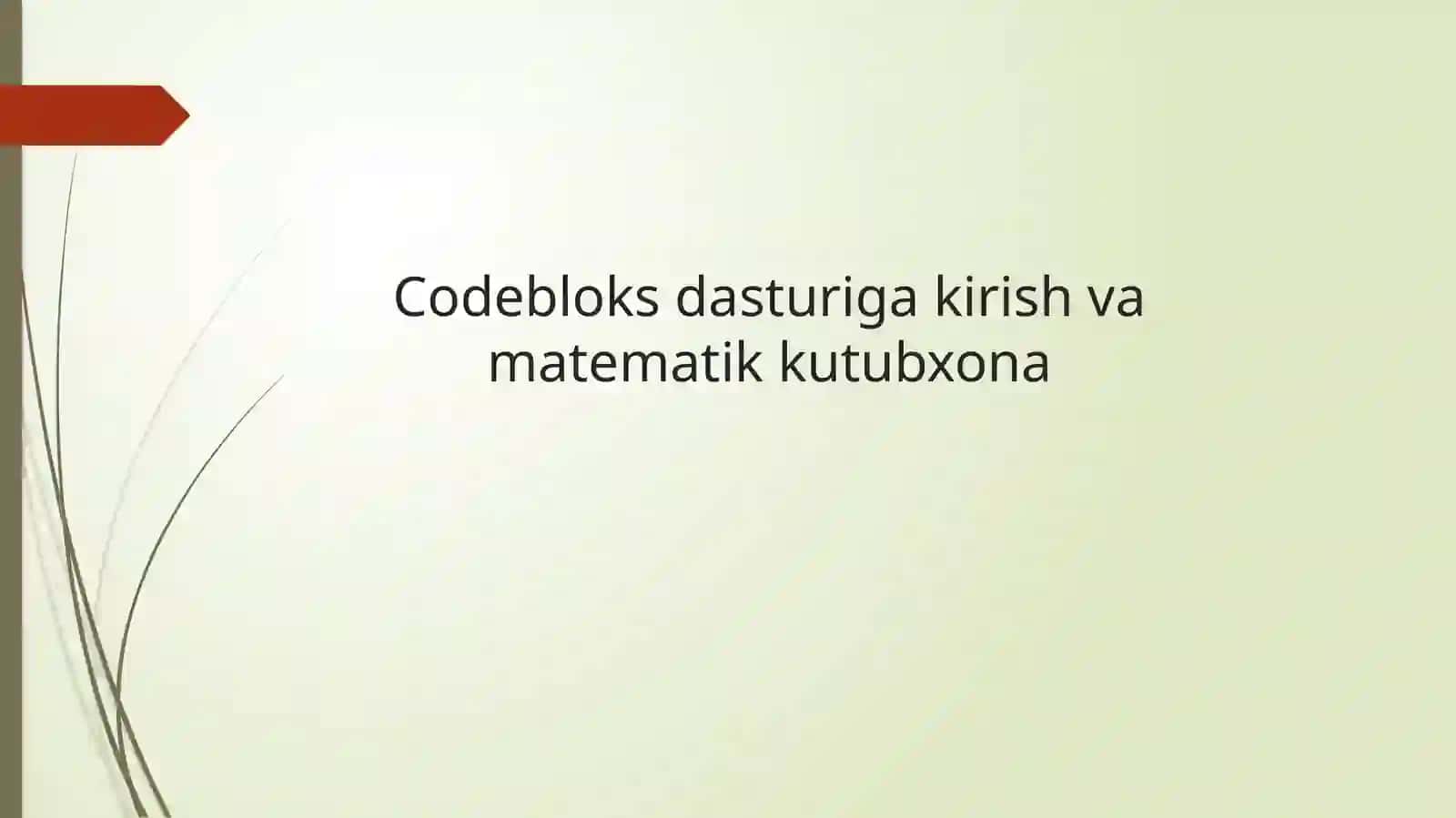 Farg’ona Davlat universiteti Fizika-matematika fakulteti Matematika yonalishi 2