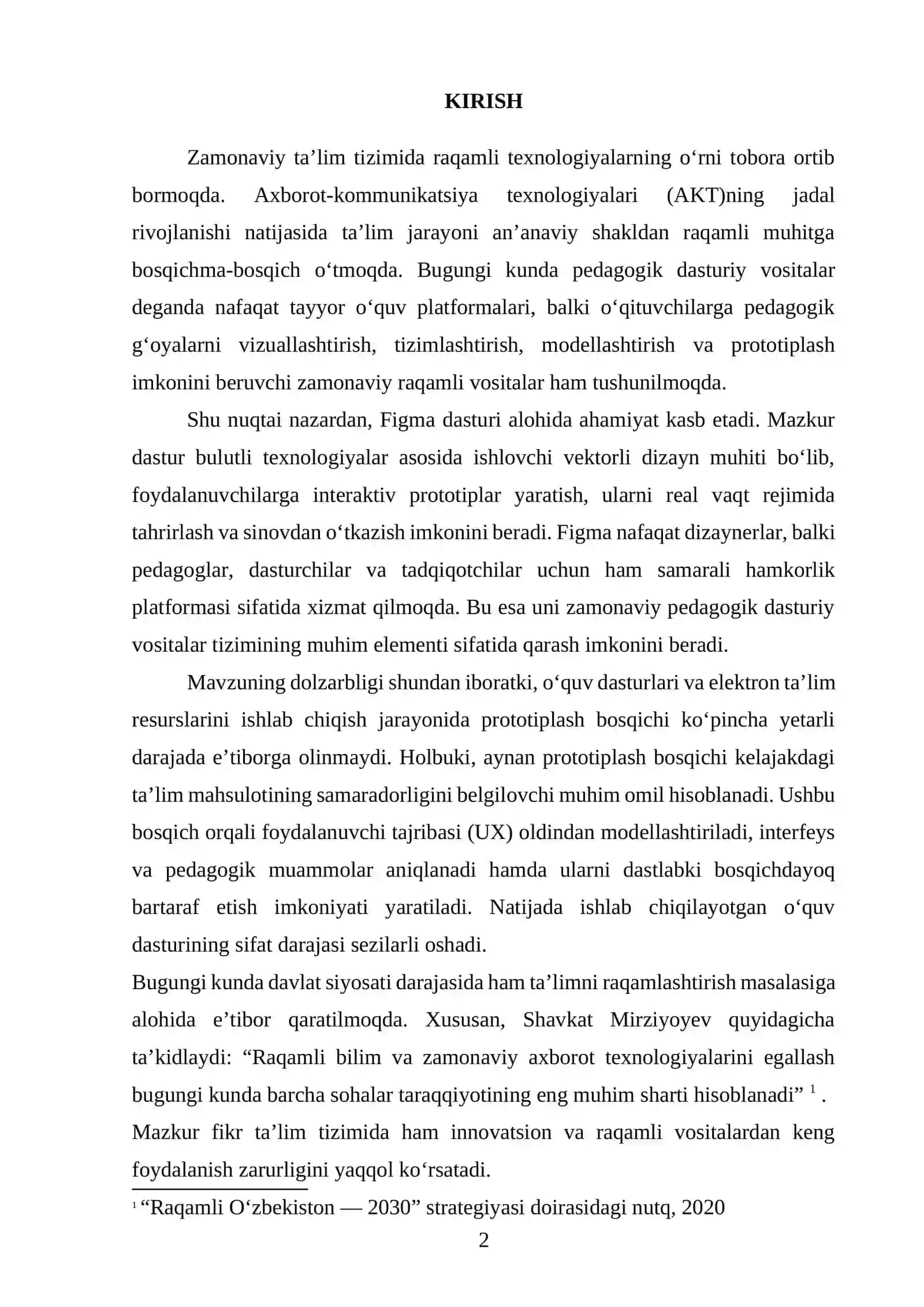 Figmada o'quv dasturi prototipini tayyorlash 2